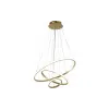 Optonica modern LED függőlámpa CCT 78W szálcsiszolt arany szabályozható + távirányító 19006