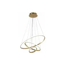 Optonica modern LED függőlámpa CCT 78W szálcsiszolt arany szabályozható + távirányító 19006 világítás