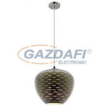 Optonica PD9024 3D üveg függesztett csillár,sirály mintás,króm- 40W E27 290x250mm világítás