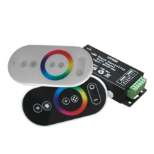 Optonica RF Touch RGB LED vezérlő / 216W-432W / Fekete távirányító