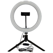 Optonica Szelfi ring light LED körlámpa, asztali állvánnyal (10W) állítható színhőmérséklet világítás