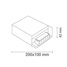 Optonica Tápegység LED Szalaghoz 24V 100W 4,2A 6151 világítás