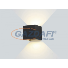 Optonica WL7452 LED falilámpa EPISTAR AC100-240V 6W IP54 494LM fekete 3000K világítás