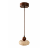 Opviq Chandelier Beige Walnut Round - Walnut