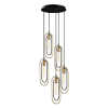 Opviq Chandelier Black Gold Cerco - 2041
