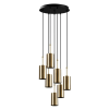 Opviq Chandelier Gold Black Kem - 6391