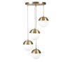 Opviq Chandelier Gold White 8710-4