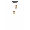  Opviq Chandelier Honey Oak Black 9068-2