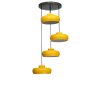 Opviq Chandelier Mustard Black 9033-4