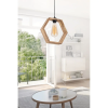 Opviq Elegáns fából készült csillár, 30 cm sapka, 70 cm magasság, állítható kábel, CE minősítés, E27 aljzat, természetes felület | Tökéletes a modern lakberendezéshez