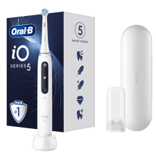  Oral-B iO5 Series elektromos fogkefe, Fehér elektromos fogkefe
