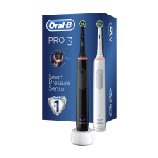 Oral-B Pro 3 3900 elektromos fogkefe 2 db/csomag, Cross Action fejjel (10PO010310) elektromos fogkefe