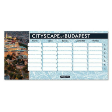  Órarend ARS UNA egylapos kétoldalas Cityscape órarend