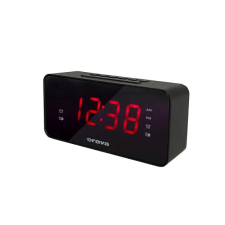 Orava Rádiós Ébresztőóra Nagy Piros LED Kijelzővel, SLEEP, SNOOZE ébresztőóra