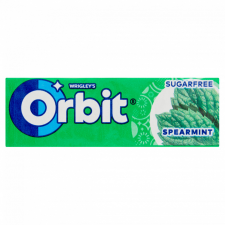 Orbit Spearmint mentaízű cukormentes rágógumi édesítőszerrel 14 g csokoládé és édesség