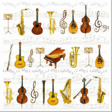 Orchestra papírszalvéta 33x33cm, 20db-os papírárú, csomagoló és tárolóeszköz
