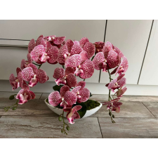  Orchidea 3 szálas csónak kaspóban dekoráció