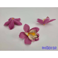  Orchidea selyemvirág fej 9 cm - Mályva dekoráció