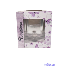  Orchideás doboz üveg fiolával - 1 dekorációs kellék