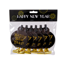  Ördögnyelv Happy New Year 6 db party kellék