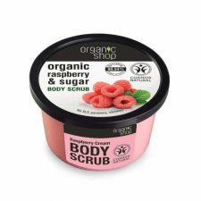 Organic Shop Renewing testradír málnával és cukorral, 250 ml testradír