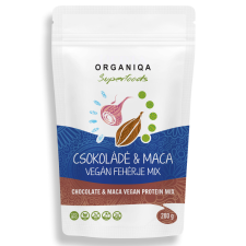 Organiqa 100% bio vegán fehérje mix csokoládé-maca 200 g vitamin és táplálékkiegészítő