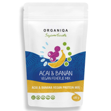 Organiqa Bio Acai-Banán Vegán Fehérje Mix 400g Organiqa vitamin és táplálékkiegészítő