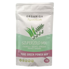 Organiqa Pure Green Power Szuperzöld mix por 125g vitamin és táplálékkiegészítő