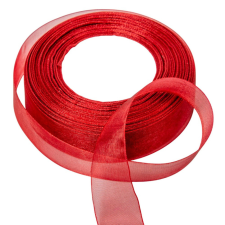  Organza szalag 33 bordó 2.5cmx45.5cm dekorációs kellék