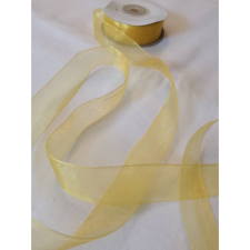 Organza szalag sárga szalag, zsinór
