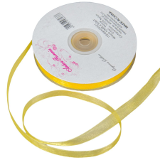  Organza szalag Yellow 10mmx50m dekorációs kellék