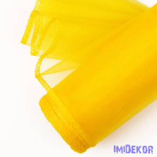  Organza szegett 12cm x 8,2m - Citromsárga dekorációs kellék