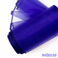  Organza szegett 12cm x 8,2m - Királykék dekorációs kellék