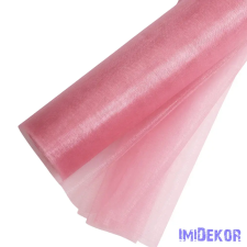  Organza tekercs 48cm x 10m - Mályva dekorációs kellék