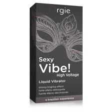 Orgie Orgie Sexy Vibe High Voltage - intenzív stimuláló folyékony vibrátor nőknek és férfiaknak (15ml) vibrátorok