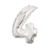  Óriás 4-es Silver szám Fólia lufi 85 cm