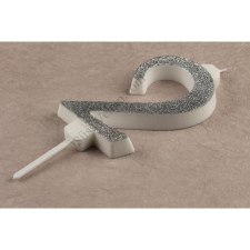  Óriás ezüst csillámos 2 számgyertya party kellék