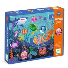  Óriás puzzle - Tengerlakók, 24+8 db-os - Taktilo sea puzzle, kirakós