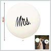  Óriás XL lufi MRS felirattal, fehér 92cm  85426
