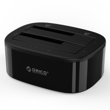 Orico 6228US3-C 2x 2,5&quot;/3,5&quot; HDD/SSD 2 Bay USB3.0 1 to 1 Clone Hard Drive Dock Black asztali számítógép kellék