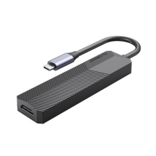 Orico USB-C 2xUSB-A/HDMI/SD&TF/USB-C notebook dokkoló sötétszürke (MDK-6P-BK-BP) (MDK-6P-BK-BP) laptop kellék