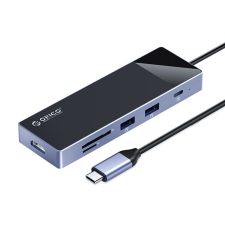 Orico USB-C notebook dokkoló fekete (DM-9P-BK) (DM-9P-BK) laptop kellék