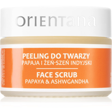 Orientana Papaya & Ashwagandha Face Scrub hidratáló arcmaszk 50 g arcpakolás, arcmaszk