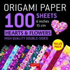  Origami Paper 100 sheets Hearts & Flowers 6" (15 cm) – Tuttle Publishing naptár, kalendárium