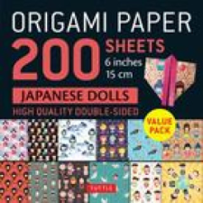 Origami Paper 200 sheets Japanese Dolls 6" (15 cm) naptár, kalendárium