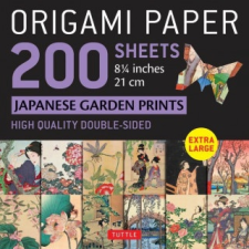  Origami Paper 200 sheets Japanese Garden Prints 8 1/4" 21cm naptár, kalendárium