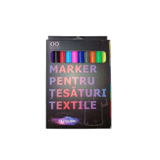 Original Deals jelölőkészlet ruhákhoz és textilszövetekhez, többszínű, professzionális, 10db filctoll, marker