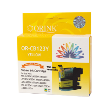 ORINK Brother LC123 tintapatron yellow ORINK nyomtatópatron & toner