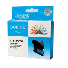 ORINK LC125XL utángyártott Brother tintapatron ciánkék (BROLC125XLCY) nyomtatópatron & toner