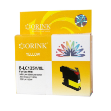 ORINK LC125XL utángyártott Brother tintapatron sárga (BROLC125XLYE) nyomtatópatron & toner